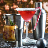 VINERS stainless steel ice bucket in silver with a sleek, modern design for chilling beverages.