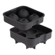 Black VINERS ice ball mold for making round ice spheres, shown in the image.