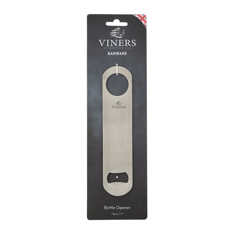 VINERS stainless steel bottle opener in silver with a sleek, modern design, perfect for opening bottles easily.
