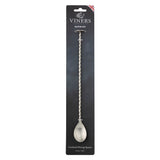 Silver VINERS stainless steel cocktail spoon with elegant design, perfect for mixing and serving cocktails.