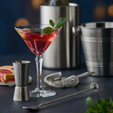 VINERS stainless steel cocktail spoon with a sleek silver finish, designed for mixing and serving cocktails elegantly.