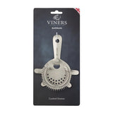 VINERS stainless steel cocktail sieve with fine mesh for straining cocktails and drinks in a sleek silver finish.