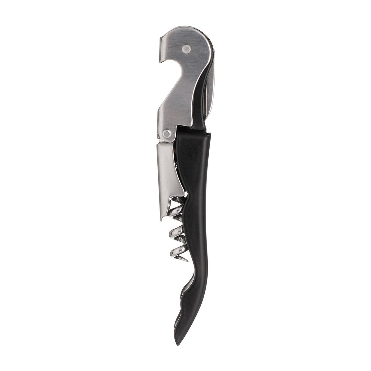 VINERS Knellers Freund silver bottle opener, stainless steel with engraved brand logo, displayed on a neutral background.