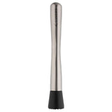 VINERS stainless steel cocktail muddler with a sleek silver finish, designed for crushing herbs and fruit in cocktails.