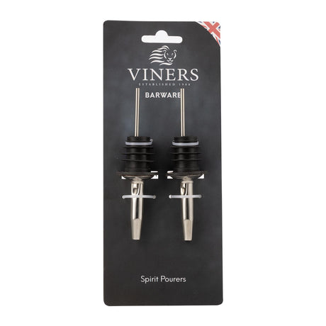 VINERS stainless steel spirit drink pourer with a sleek, modern design for easy and precise alcohol pouring.