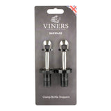 VINERS silver plastic bottle stopper with a sleek design, perfect for sealing bottles securely.