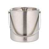 VINERS stainless steel ice bucket in silver with sleek design, ideal for chilling beverages at parties.