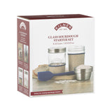 KILNER Sauerteig Herstellungsset in klarem 500 ml Glas, ideal for making and storing sourdough starter at home.
