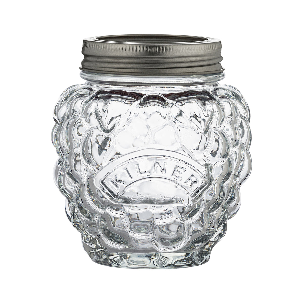Clear glass marmalade jar by KILNER with a screw-top lid, perfect for storing homemade jams and preserves.
