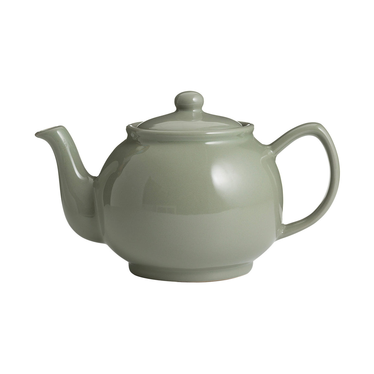 P & K Price & Kensington teekanne with sage tea leaves inside, traditional ceramic teapot for brewing herbal tea.