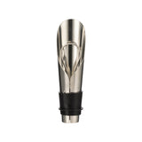 VINERS silver pourer and stopper set with a sleek design, featuring a pour spout and matching stopper for bottles.