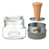 KILNER Gucamole-Set with 500ml clear container for making and storing guacamole, includes utensils and serving bowl.