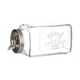 KILNER 3L clear glass drink dispenser with silver lid and spigot, suitable for fridge storage of beverages.