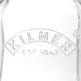 KILNER glass juice bottle with a clear, cylindrical design and screw-top lid, ideal for storing homemade fruit juices.