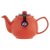 P & K PRICE & KENSINGTON Teekanne orange tea infuser with a sleek design and vibrant orange color.