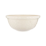 Clear glass mixing bowl from Mason Cash In The Meadow collection, transparent with floral pattern, ideal for baking and prep.