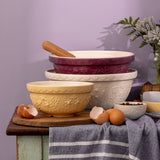 Mason Cash In The Meadow transparent mixing bowl with floral pattern, ideal for baking and kitchen prep.