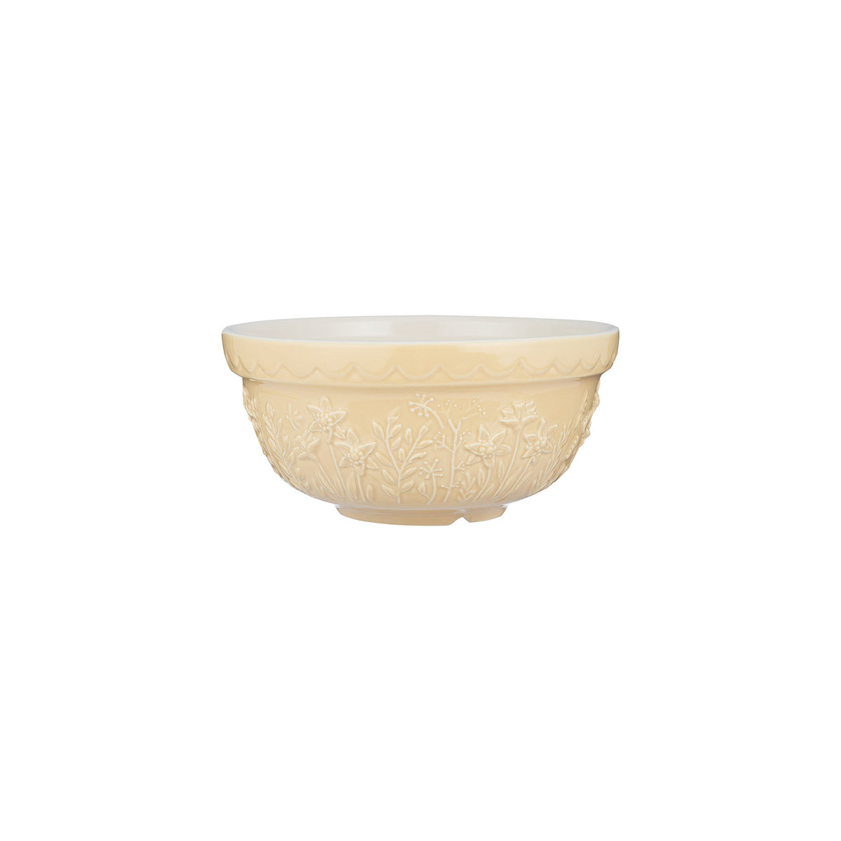 Transparent Mason Cash mixing bowl from the In The Meadow collection, featuring a clear design and spacious interior for baking.