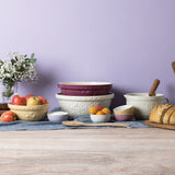 Mason Cash In The Meadow transparent mixing bowl with floral pattern, ideal for baking and kitchen prep.