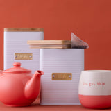 White TYPHOON Vorratsbehälter storage container with a clear lid for kitchen organization and freshness.