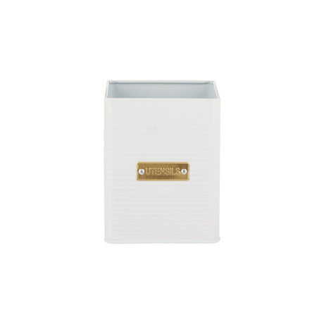 TYPHOON white storage container from the LIVING collection, clear plastic with a secure lid for kitchen organization.
