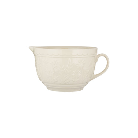 Mason Cash In The Meadow transparent mixing bowl with floral pattern, ideal for baking and kitchen prep.