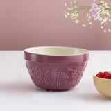 MASON CASH In The Meadow transparent mixing bowl with floral pattern, ideal for baking and kitchen use.