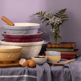 Mason Cash In The Meadow transparent mixing bowl with floral pattern, ideal for baking and kitchen prep.
