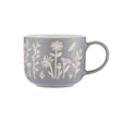 MASON CASH ceramic mug featuring tulips and sage design, 400 ml capacity, with a white background and colorful floral pattern.