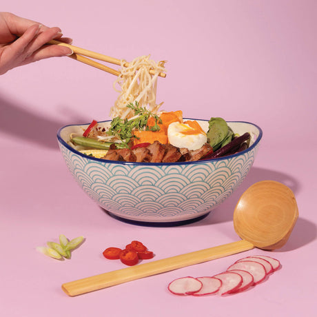 Set of Typhoon Asia soup bowls with intricate Asian-inspired designs, crafted for serving soups and noodles.