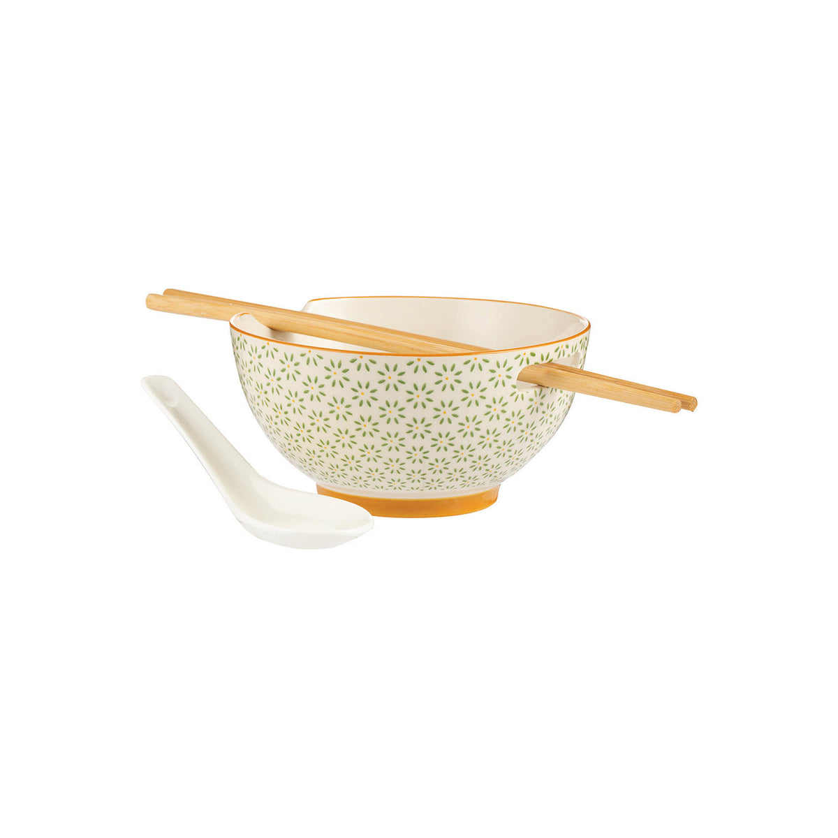 TYPHOON Asia ceramic rice and soup bowls 2-piece set with blue design, ideal for serving Asian dishes and soups.