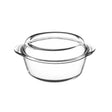 Rectangular Mason Cash Classic baking dish in clear glass, showcasing its durable, transparent design for oven-to-table use.