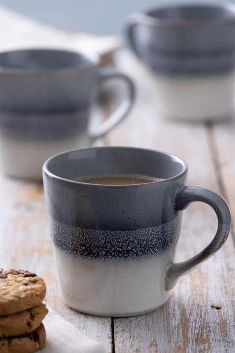 Mason Cash grey ceramic mug with a classic design, perfect for hot beverages and everyday use.