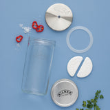 Small 1L Kilner fermenting jar with secure lid, ideal for home fermentation and preserving vegetables or beverages.