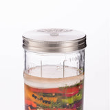 Small 1L KILNER fermenter jar with a glass lid, ideal for home brewing and fermentation processes.