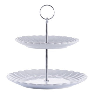Price & Kensington Keks-Etagére in white, elegant multi-tiered cookie stand with a sleek design and decorative accents.