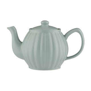 White P & K Kensington Luxe teapot with six cups, elegant design for serving tea in a stylish setting.