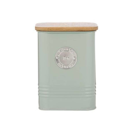 TYPHOON SQUIRCLE mint storage container with lid, durable plastic food storage jar for pantry organization.