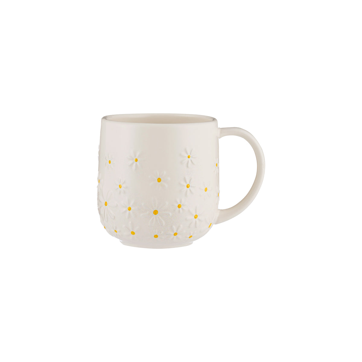 White Daisy teetasse by Price & Kensington, 350 ml ceramic cup with floral design, ideal for tea or hot beverages.
