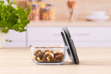 KILNER Fresh Storage fresh food storage jar with airtight lid, clear glass container for storing snacks or leftovers.