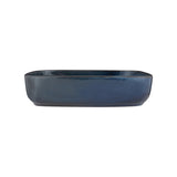 Blue Mason Cash rustic charm casserole dish in a traditional ceramic baking dish with a textured exterior.
