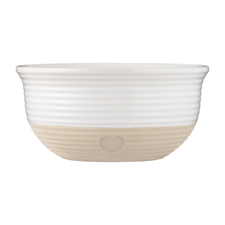 Mason Cash Rustic Charm beige mixing bowl, 2.7 L, ceramic with traditional design, suitable for baking and kitchen use