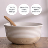 Mason Cash Rustic Charm beige 2.7L mixing bowl with a classic, rustic design and smooth interior for baking and cooking.