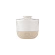 Mason Cash rustic charm beige storage jar with a lid, ideal for pantry organization and kitchen storage.
