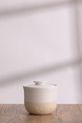 Mason Cash Rustic Charm beige storage jar, Vorratsdose with a classic ceramic design and rustic finish.