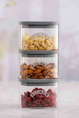 KILNER Fresh Storage Vorratsglas with screw top lid, clear glass container for storing dry goods or pantry essentials.