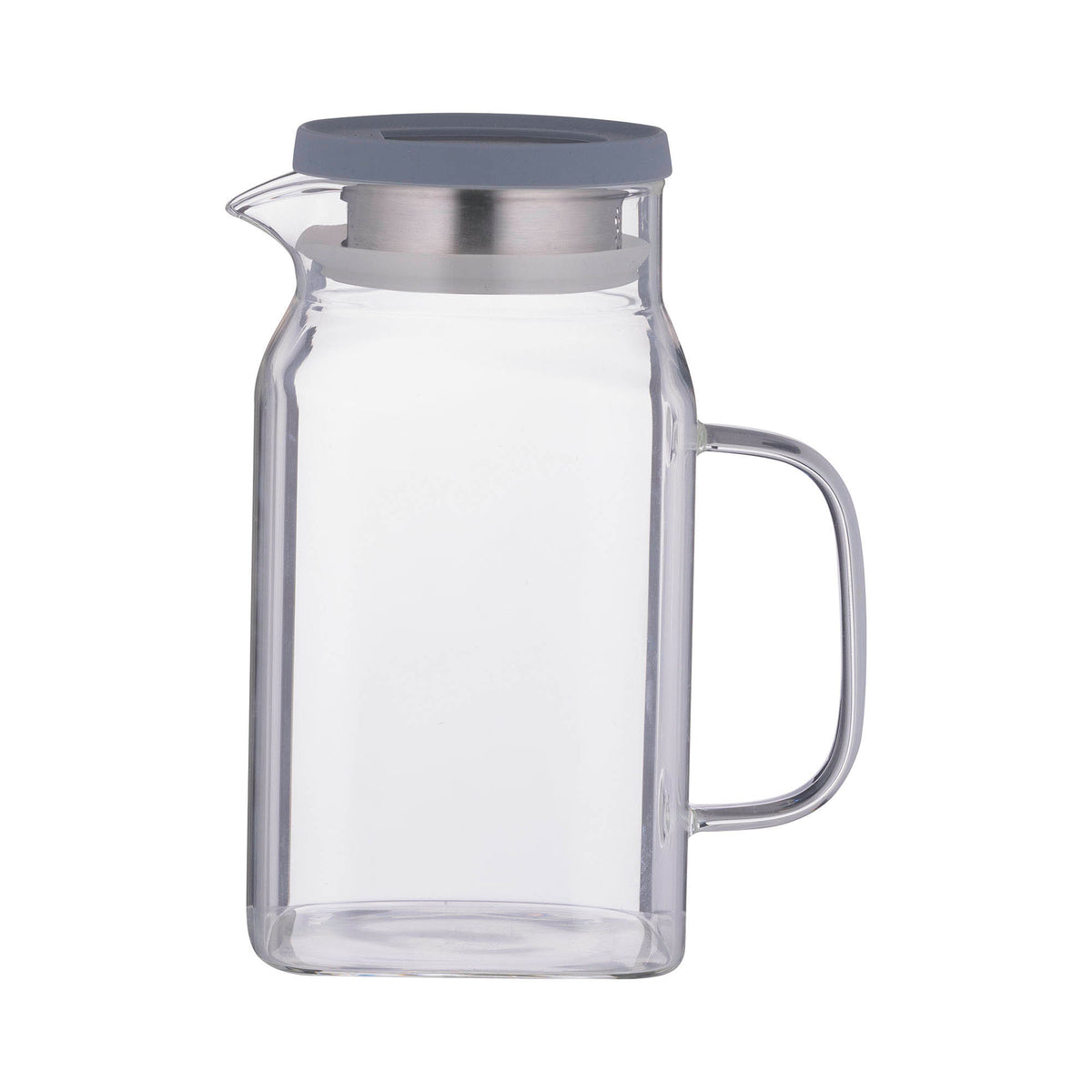 Clear 1.2L KILNER glass jug with a sturdy handle and wide opening, ideal for serving beverages or storing liquids.