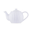 P & K Kensington Teekanne in Taubenblau with two matching tea cups, ceramic tea set with elegant blue design.