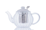 Clear P & K Kensington Luxe teapot with a sleek design, perfect for brewing and serving tea.