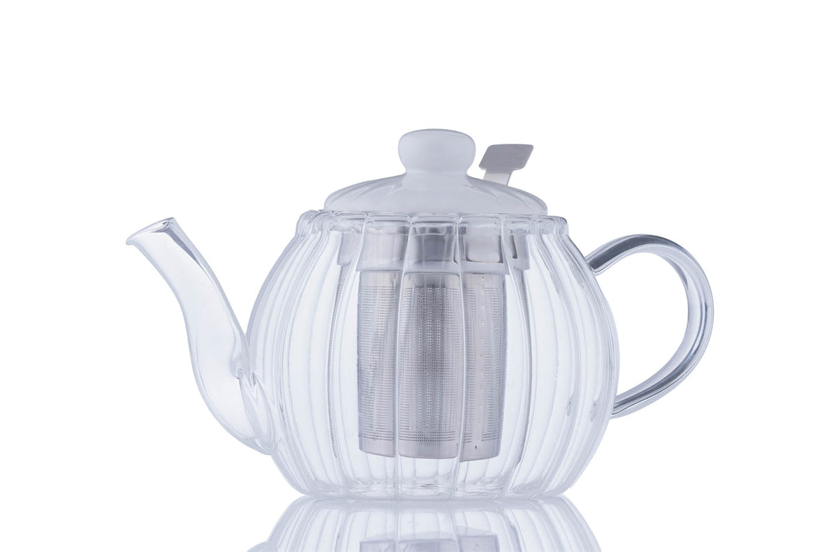 Clear P & K PRICE & KENSINGTON Teekanne Luxe teapot with a sleek, modern design, shown from a front view.